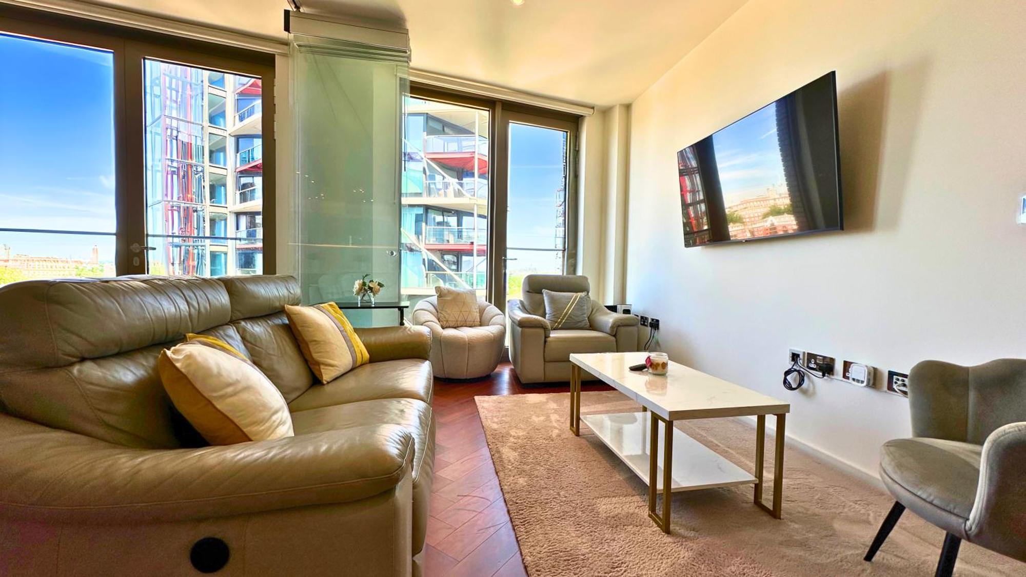 Lavish Penthouse River View Fast Wifi - Luxurylondonstays Bagian luar foto